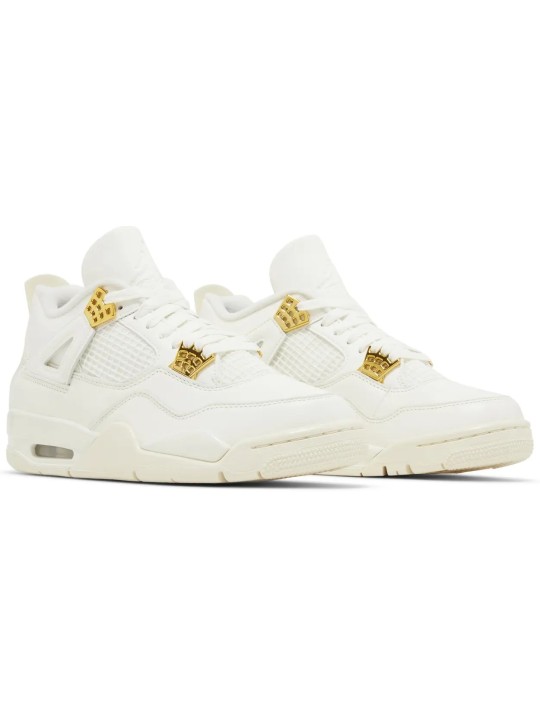 Wmns Air Jordan 4 Retro 'Metallic Gold'